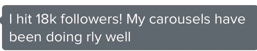 Client message: I hit 1,000 followers on New Years Day. Started working with you not long after, and now have 4,000 followers.
